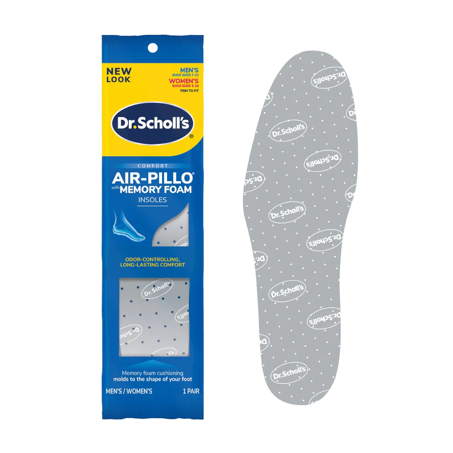 DR. SCHOLL'S DOUBLE AIR PILLOW MEMORY FOAM MEN & WOMEN