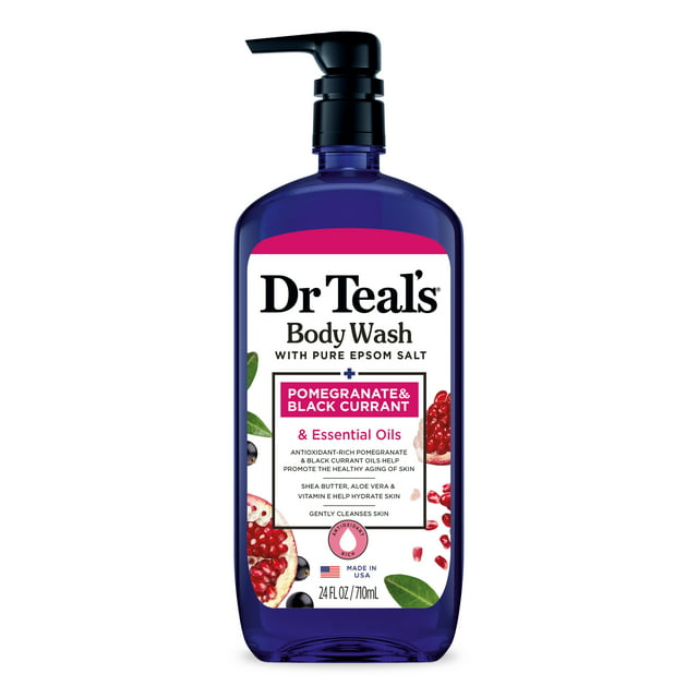 Dr. Teals Body Wash Pomegranate & Black  24 oz