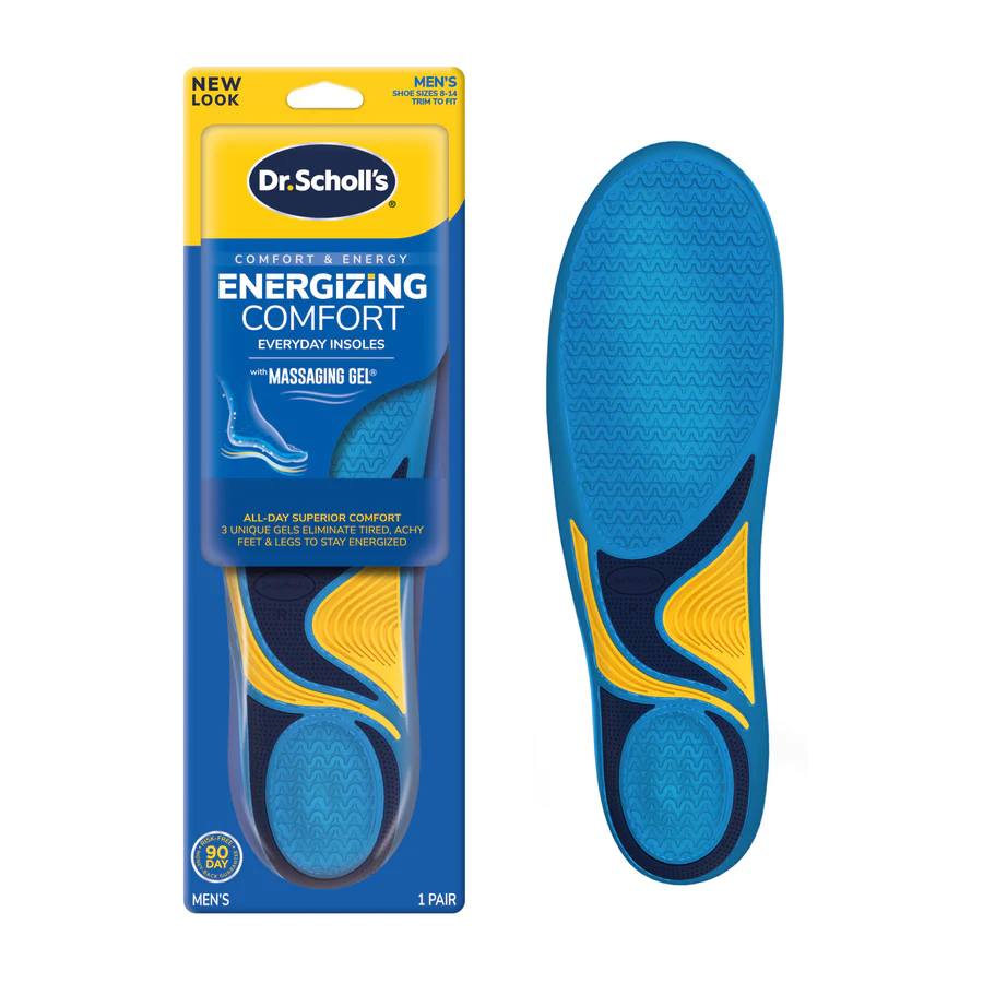 DR. SCHOLL'S ENERGIZING COMFORT WITH MASSAGING GEL MEN