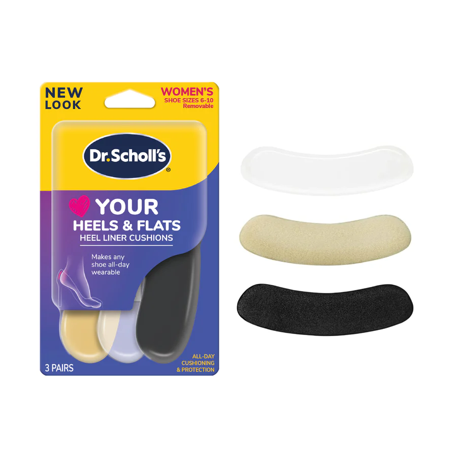 DR SCHOLL'S HEELS & FLATS LINER CUSHIONS 3 PAIRS WOMEN